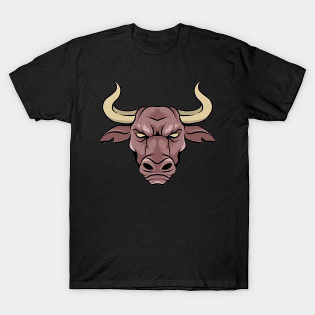 Bull (Bulls) T-Shirt by fromherotozero
